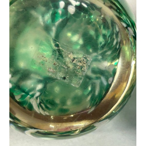 1334 - Vintage items : 4 x glass paperweights to include two Caithness, one yellow 'Carnival' etched to bas... 