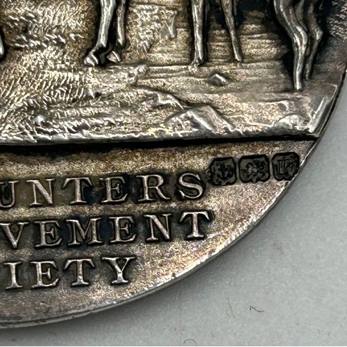 913 - The Hunter's Improvement National Light Horse Breeding Society hallmarked silver medal, Birmingham, ... 