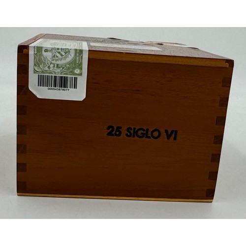 1332 - A box of twenty five Cuban Cohiba Siglo VI Robusto Extra cigars. Opened to check contents.