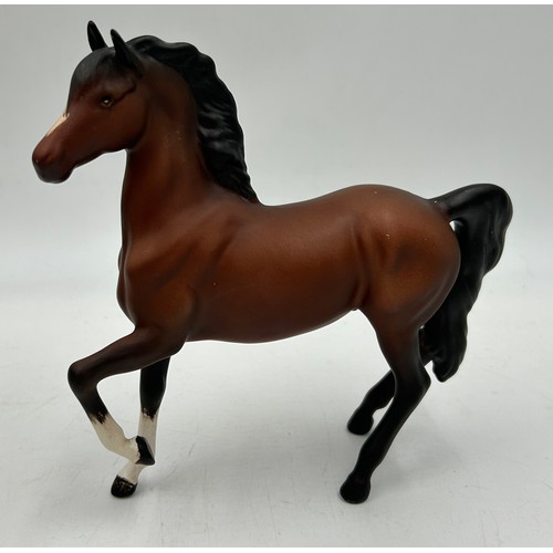 312 - Collection of 6 x Beswick Horses to include an grey arab 20cm, shire horse 23cm, hackney pony, pranc... 