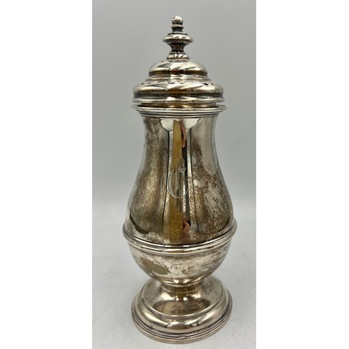 907 - Silver sugar sifter, London 1932, maker William Comyns & Sons Ltd. Weight 170gm.