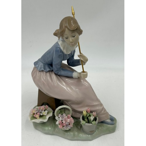 314 - Ten Nao figurines by Lladro to include: 419 Flowers from my Garden, 02001691 My Dearest Girl, 0236 C... 