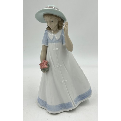 314 - Ten Nao figurines by Lladro to include: 419 Flowers from my Garden, 02001691 My Dearest Girl, 0236 C... 