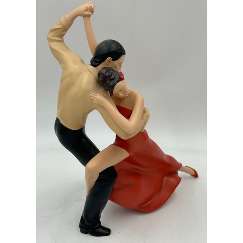 315 - Two Art of Movement by 4D Art resin sculptures, 'Paso Doble' 03019 with stamp and dated 2010 and 'La... 