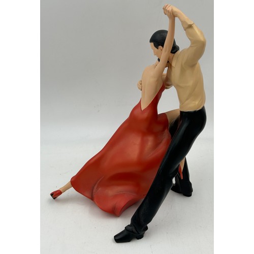 315 - Two Art of Movement by 4D Art resin sculptures, 'Paso Doble' 03019 with stamp and dated 2010 and 'La... 