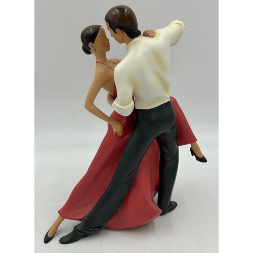 315 - Two Art of Movement by 4D Art resin sculptures, 'Paso Doble' 03019 with stamp and dated 2010 and 'La... 