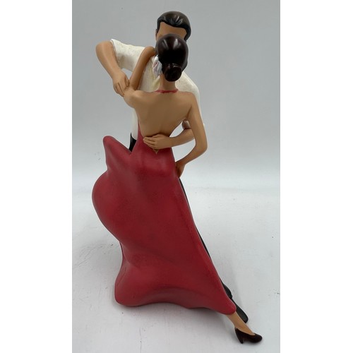 315 - Two Art of Movement by 4D Art resin sculptures, 'Paso Doble' 03019 with stamp and dated 2010 and 'La... 