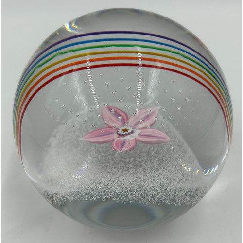 480 - Four Limited Edition Caithness paperweights to include two by Sarah Peterson : 'Over The Rainbow' Sh... 