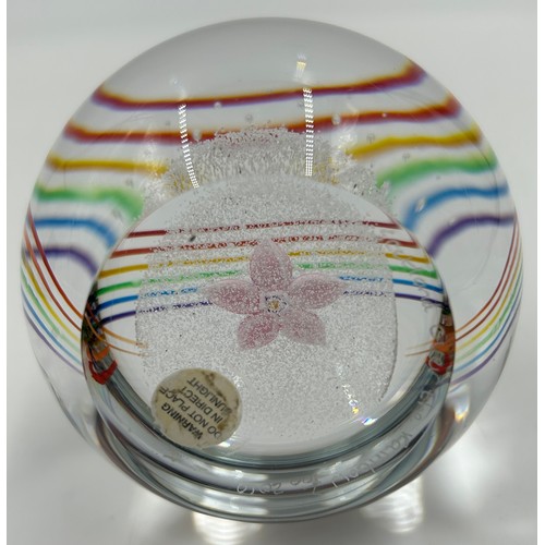 480 - Four Limited Edition Caithness paperweights to include two by Sarah Peterson : 'Over The Rainbow' Sh... 