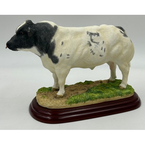 309 - A collection of Border Fine Arts items to include Cattle Country Show Belgian Blue Bull A0742, The S... 