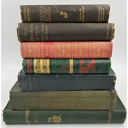 1233 - A collection of books to include The Young Colonists 1st Edition 1892, Ashcliffe Hall , Travels on t... 