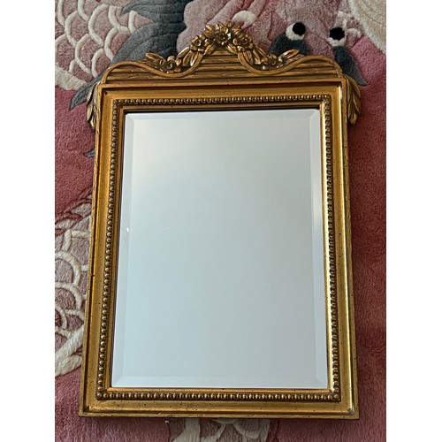 1153 - Three contemporary gilt framed wall mirrors. Largest 97cm x 37cm.