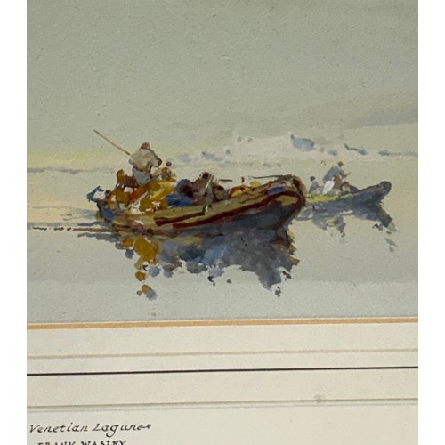 1498 - Stephen Frank Wasley (British 1848-1934), 'A  Venetian Lagune', watercolour. Signed lower left, info... 