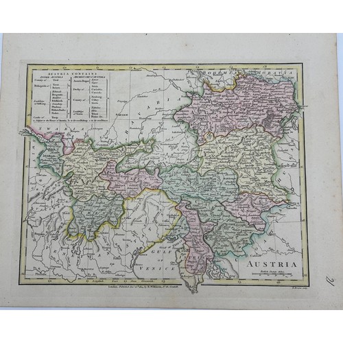 1471 - A collection of 33 unframed maps, various ages by Stieler, J&C Walker, Cooper, Andre, Stanford's etc... 