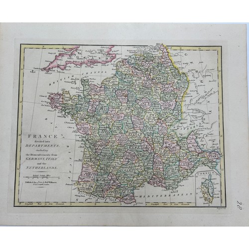 1471 - A collection of 33 unframed maps, various ages by Stieler, J&C Walker, Cooper, Andre, Stanford's etc... 