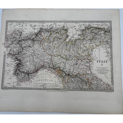 1471 - A collection of 33 unframed maps, various ages by Stieler, J&C Walker, Cooper, Andre, Stanford's etc... 