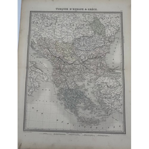 1471 - A collection of 33 unframed maps, various ages by Stieler, J&C Walker, Cooper, Andre, Stanford's etc... 