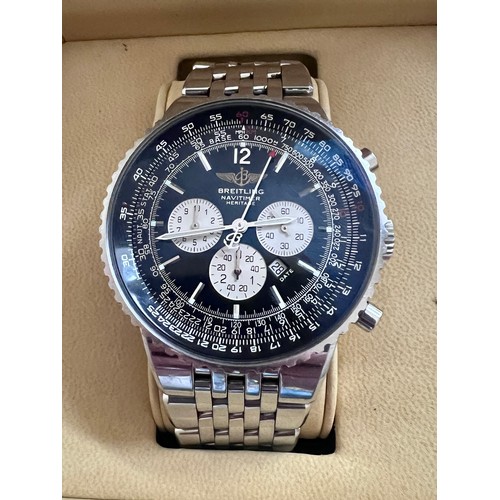 A Breitling Navitimer Heritage Gent s Wristwatch Ref A35350 Numbered 423703 the black dial with