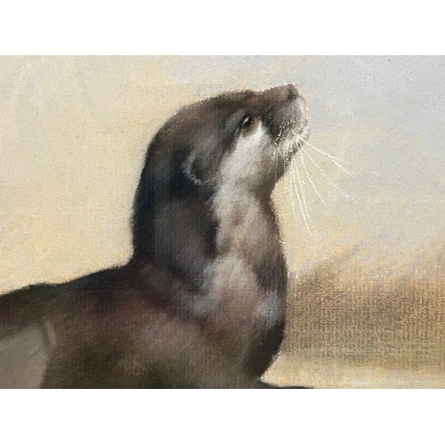 1506 - John Naylor (b.1960) British, a pair of pastels on paper, a fox and an otter, signed and dated '87. ... 