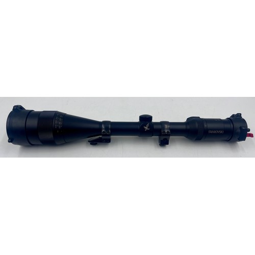 987 - SWAROVSKI A '6-18 X 50 HABICHT' TELESCOPIC SIGHT, serial no. M740816827, butler creek lens caps and ... 