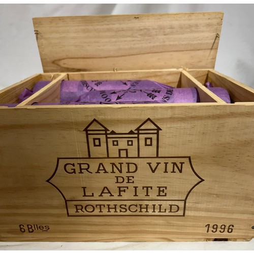 1272 - Chateau Lafite Rothschild 1996 Pauillac 6 x 75cl. OWC. Selected and shipped by The Wine Society, Ste...