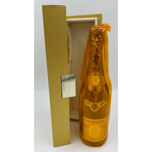 1276 - Champagne: a single bottle of Louis Roederer Cristal champagne, 2008, 12%, 750ml, boxed.