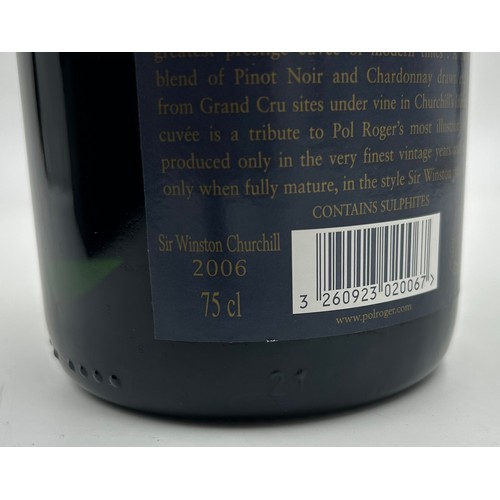 1278 - One bottle Pol Roger champagne vintage 2006 Sir Winston Churchill, boxed.