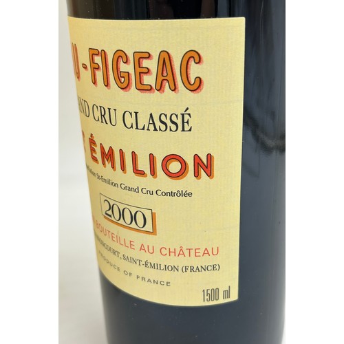 1280 - A bottle of Chateau Figeac Premier Grand Cru Classe 2000 St Emilion 1500ml. Bottle No 171033.