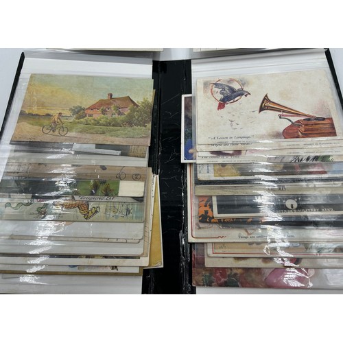 993 - Five albums of mixed Postcards approximately 340 to include mainly Great Britain, coastal, countrysi... 