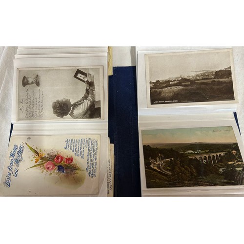 993 - Five albums of mixed Postcards approximately 340 to include mainly Great Britain, coastal, countrysi... 