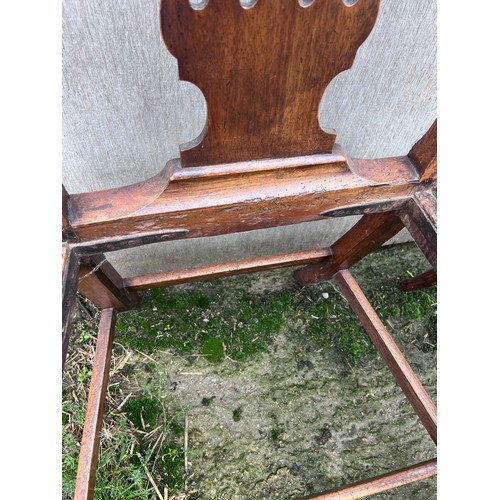 137 - Two 18thC chairs, one carver 71cm w and cane seated chair.