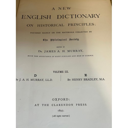 1165 - James A H Murray : A New English Dictionary on Historical Principles Founded Mainly on Materials Col... 