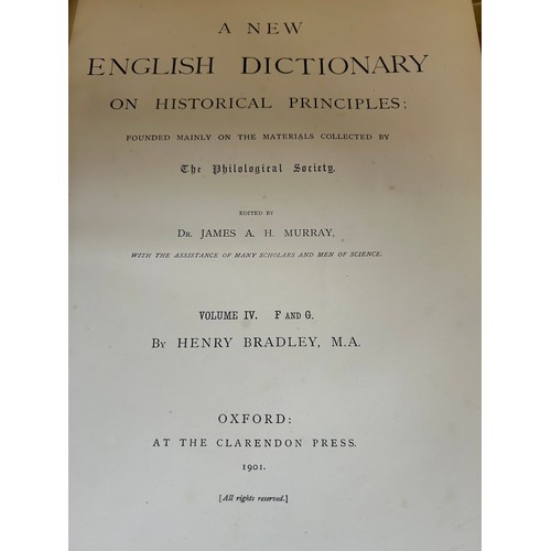 1165 - James A H Murray : A New English Dictionary on Historical Principles Founded Mainly on Materials Col... 