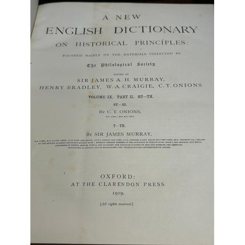 1165 - James A H Murray : A New English Dictionary on Historical Principles Founded Mainly on Materials Col... 