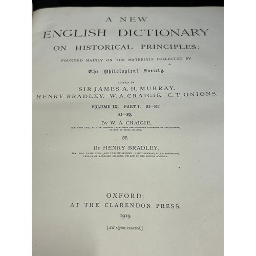 1165 - James A H Murray : A New English Dictionary on Historical Principles Founded Mainly on Materials Col... 