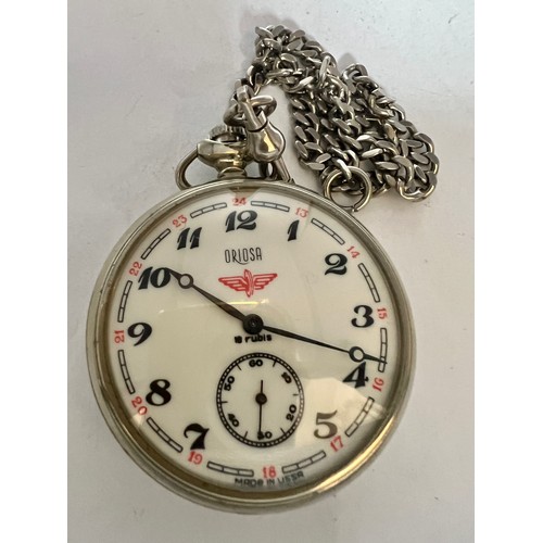 734 - Oriosa pocket watch on chain.