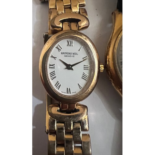 748 - Two wristwatches to include a ladies gold plated Raymond Weil Geneve (untested) and a gentleman's Fe... 