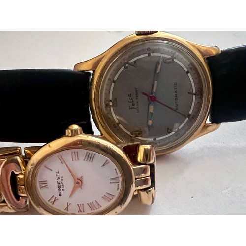 748 - Two wristwatches to include a ladies gold plated Raymond Weil Geneve (untested) and a gentleman's Fe... 