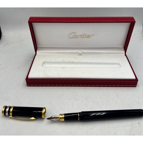 1080 - Cartier fountain pen with 18 carat gold nib in original box.