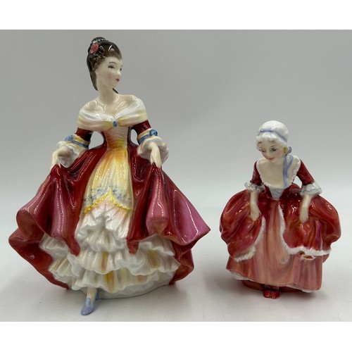 338 - A selection of ceramics to include 2 x Royal Worcester figurines modelled by James Hadley 'Sorrow' a... 