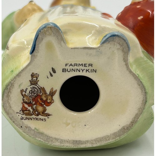 341 - Royal Doulton 'Farmer Bunnykin' with the Bunnykins stamp to base 19cm h.