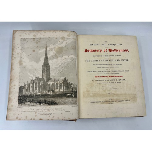 1248 - Poulson George The History and Antiquities of the seigniory of Holderness volumes I & II.