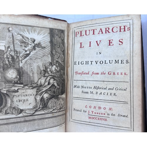 1171 - Classics. Plutarch’s Lives in Eight Volumes. Translated from the Greek with Notes Historical & 
Crit... 