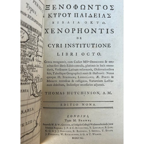 1172 - Classics. Xenophontis (Xenophon) institutio Cyri. Tomis quatuor. Ex editione T. Hutchinson. 
Glasgow... 