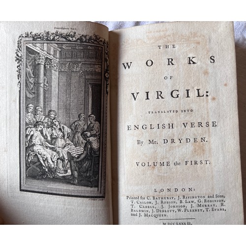 1173 - Classics. Virgil. The Works translated into English Verse by Mr Dryden. London. C. Bathurst et 
al. ... 