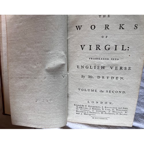 1173 - Classics. Virgil. The Works translated into English Verse by Mr Dryden. London. C. Bathurst et 
al. ... 