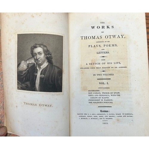 1177 - Plays. Vanbrugh, Sir John. Plays. London. C. Hitch et al. 1759. 2 vols. Full calf. Vol 1 pp. 21 - 
2... 