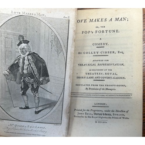 1177 - Plays. Vanbrugh, Sir John. Plays. London. C. Hitch et al. 1759. 2 vols. Full calf. Vol 1 pp. 21 - 
2... 