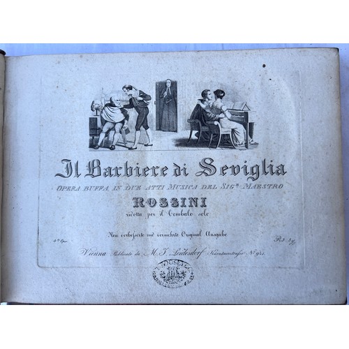 1206 - C19th Musical Scores. Rossini. Il Barbiere di Seviglia. Vienna. M J Leidesdorf. ND (Circa 1826 
- 18... 