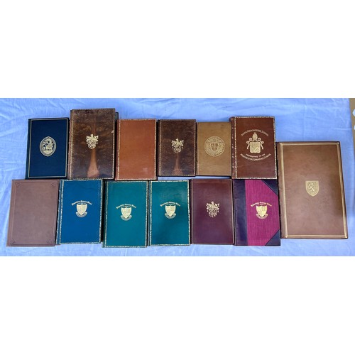 1213 - C20 School Prize leather bindings. 13 vols (13)